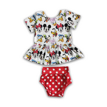  Mouse Puplum Top & Bummies Outfit