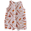 Muslin Shortie Romper, Baseball Game