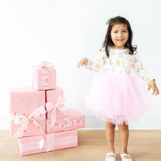 Nutcracker Long Sleeve Tutu Dress