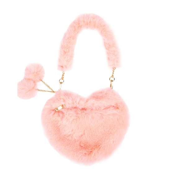 Peach Passion Furry Purse