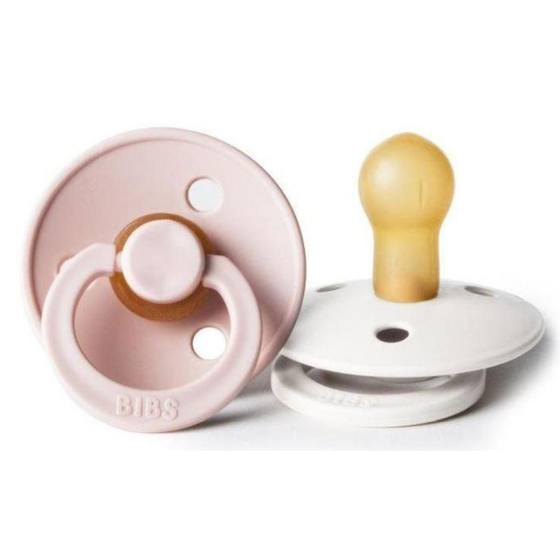 BIBS Colour Pacifier 2 PK- Ivory/Blush