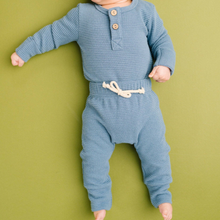  Dusty Blue Waffle Cozy Set