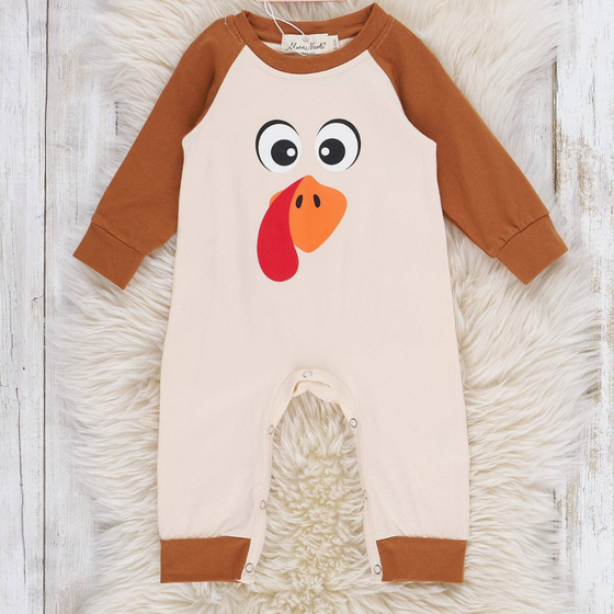 Turkey Time Baby Romper