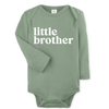 Organic cotton Little brother bodysuit: Thyme