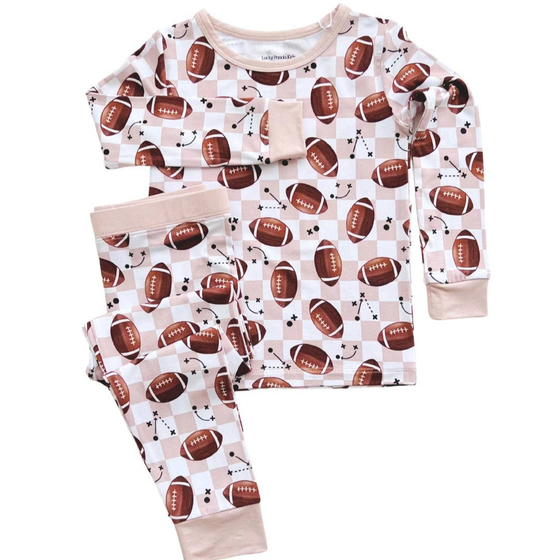 Bamboo Two Piece Kids Clothing Set | Game Day