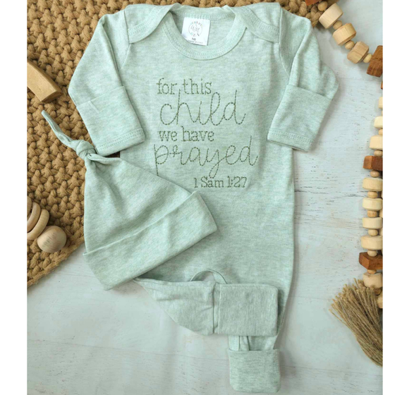 For This Child We Have Prayed Romper