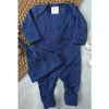 Little Blessing Blue Romper and Knotted Hat