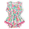Preppy Petals Pom Pom Romper