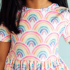Watercolor Rainbows Pocket Twirl Dress