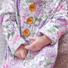 Newborn Baby Knot Gown & Hat Set | Lavender Lullaby