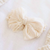 Large Ruffle Knit Bow | Sweet & Simple: Nude