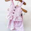 Pink Lace Shorts Set