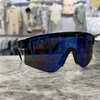 Youth PV Sunglasses Black W/ Teal and Pink Speckles