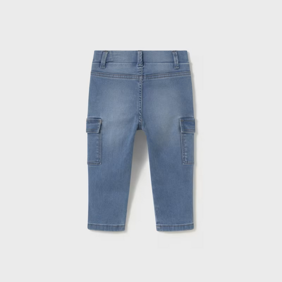 Baby Cargo Jeans Medium Wash