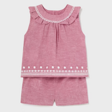  Baby 2 Piece Embroidered Linen Set