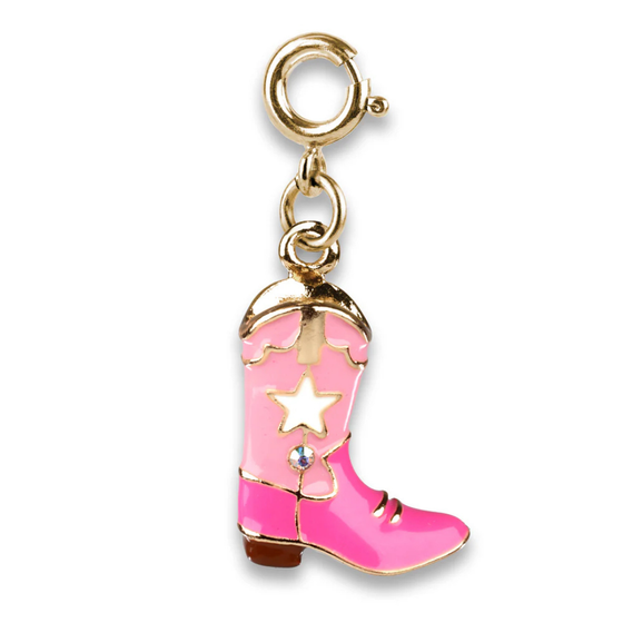 Gold Cowboy Boot Charm