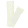 Ivory Footless Ruffle Tights