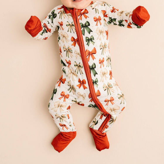 Holiday Bows Bamboo Sleeper