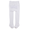 Girls White Footed RuffleButt Tights
