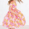 Retro Daisies Short Sleeve Pocket Twirl Dress