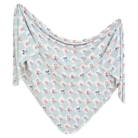 Knit Swaddle Blanket -Mickey Mouse & Friends