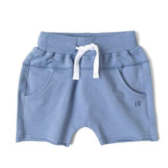 Raw Edge Harem Short - Blue