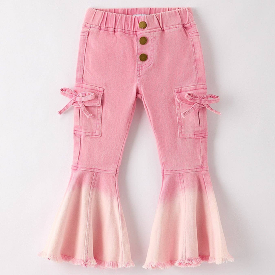 Pink Bell Bottom Jeans