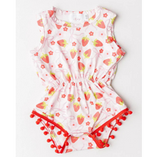  Berry Charming Pom Pom Romper