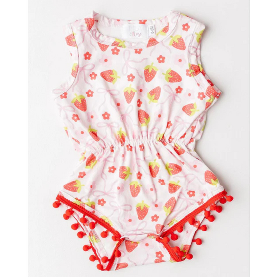 Berry Charming Pom Pom Romper