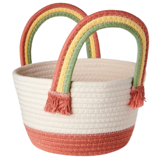 Rainbow Rope Easter Basket