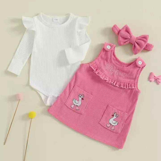 Silly Goose 3-Piece Corduroy Dress Set