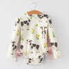 Cow Floral Girls Swimsuit