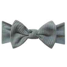  Moss Ribbed Knit Headband Bow