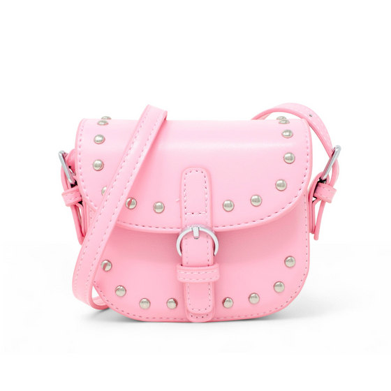 Saddle Stud Kids Handbag: Pink