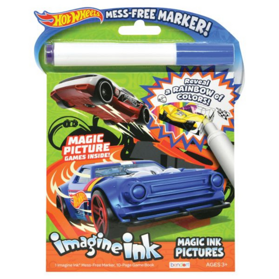 Imagine Ink Mess-Free Ink Book - Hot Wheels