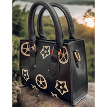  Black Star Printed Tote Bag