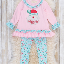  Festive Floral Santa Embroidered Outfit
