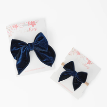  Classic Headband Navy Velvet