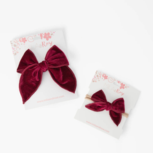  Classic Hair Clip Cranberry Velvet