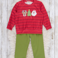  Jolly Reindeer Striped Outfit