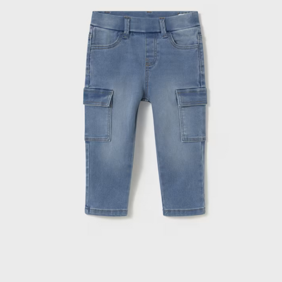 Baby Cargo Jeans Medium Wash