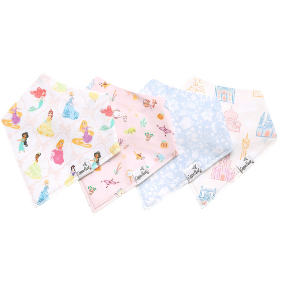 Copper Pearl Bib Set 4 pack - Princess