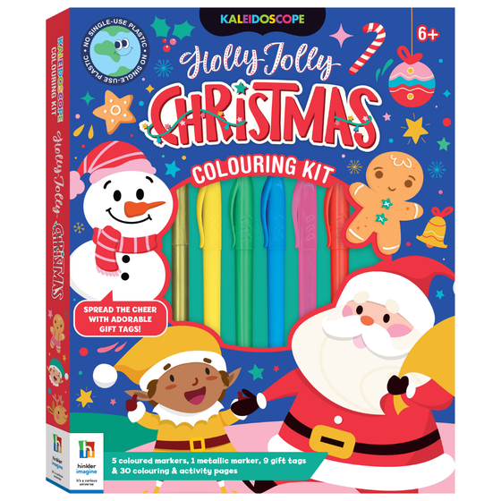 Holly Jolly Christmas Coloring Kit