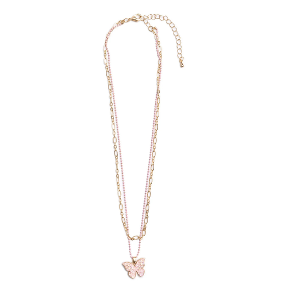 Boutique Chic Bubbly Butterfly Necklace