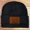 "Raised in a Barn" Kid Beanie Hat- Black