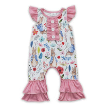  Pink Rabbit Easter Romper