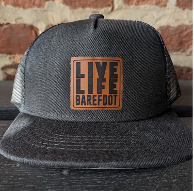 Youth Live Life Barefoot Black Snapback