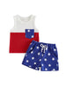Boys 4th of July Short Set