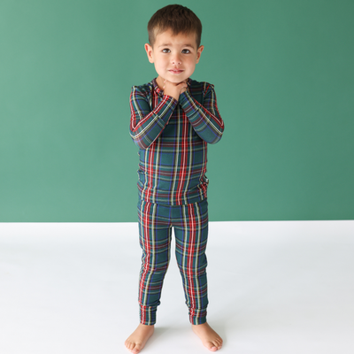Tartan Plaid- Long Sleeve Basic Pajamas
