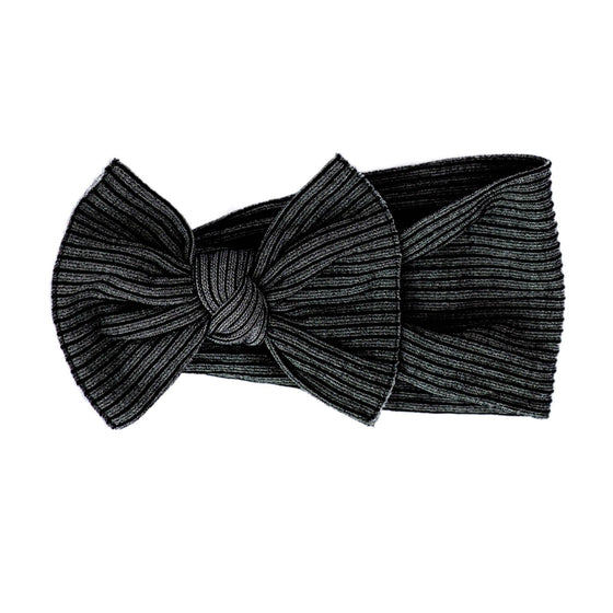 RIBBED KNOT: black/charcoal